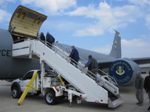 Our next stop on the tour of the air base was a KC135 Stratotanker.
